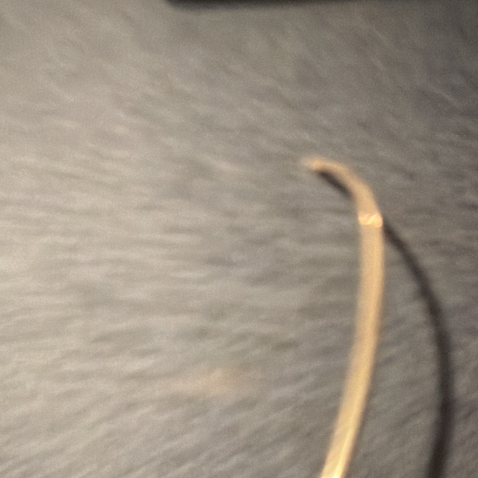 Gold Tone V Shaped Metal Necklace