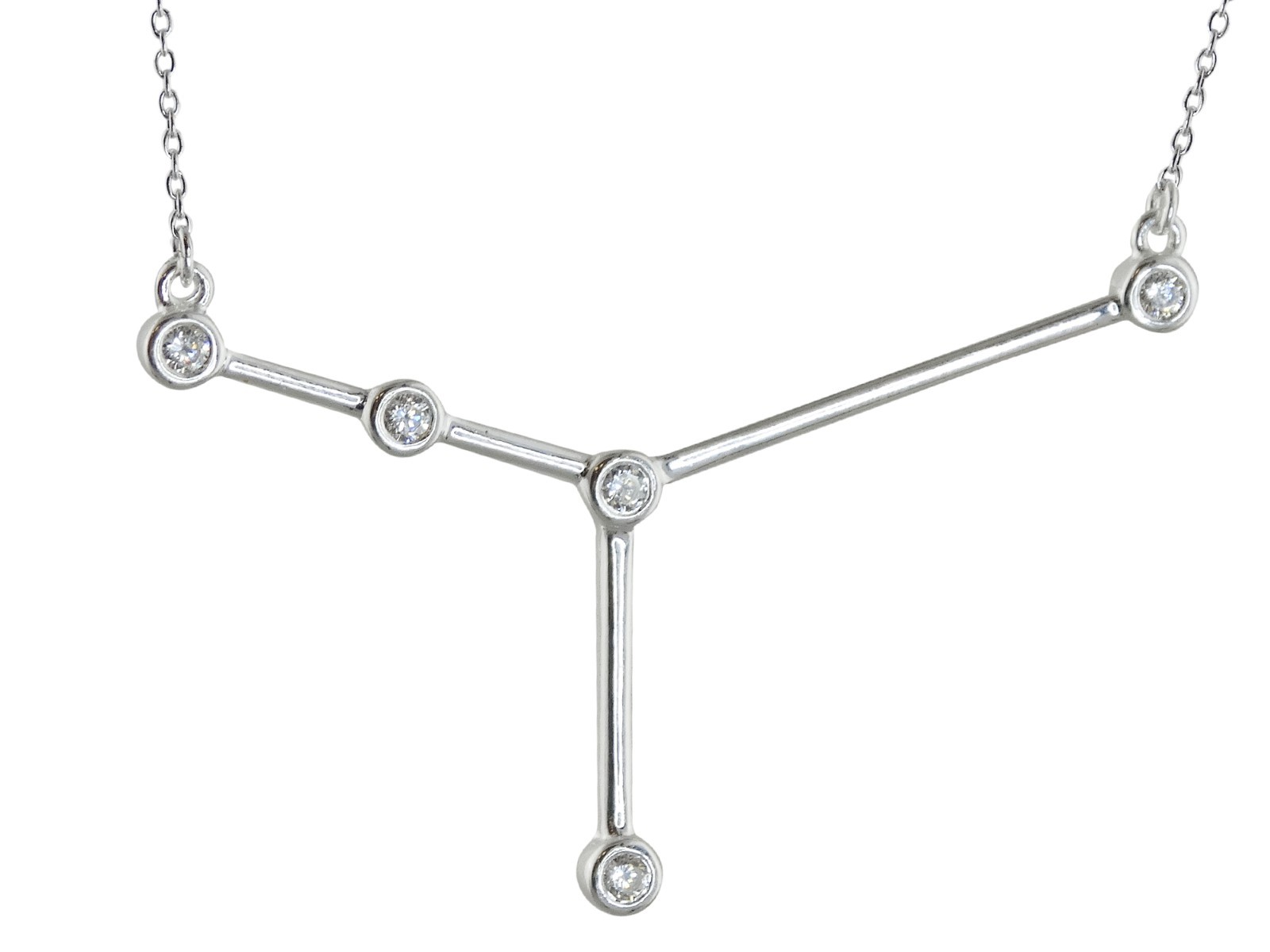 Cancer Constellation Necklace – 925 Sterling Silver – Stars Horoscope Zodiac NEW