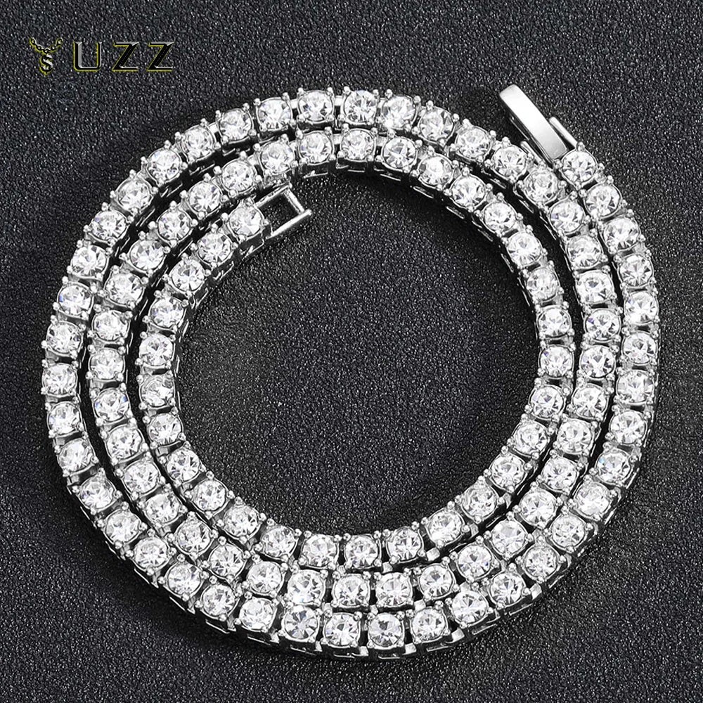 5mm Tennis Chain Necklace – Iced Out Link