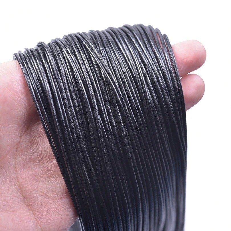 10/20/30pcs Black Waxed Leather Necklace Cords 50/55/60cm For Pendant Necklace