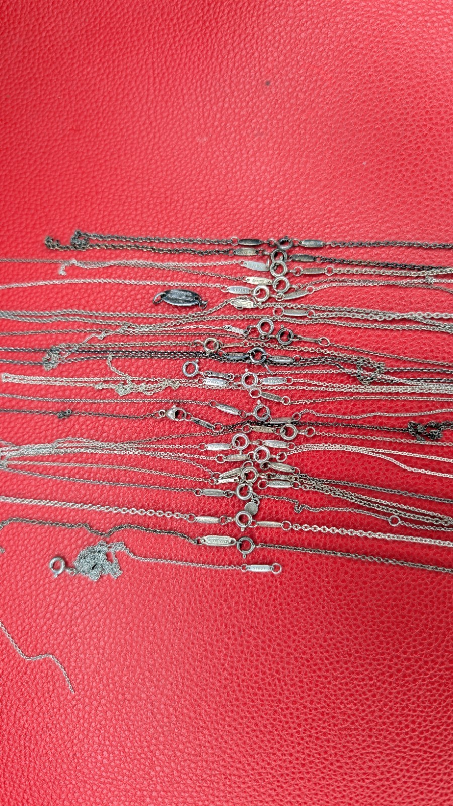 20-24 Designer Stamp .925 Silver Broken Chains