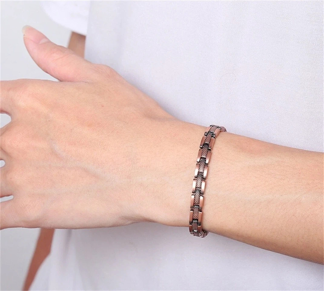 Super Strong Pure Copper Arthritis Therapy Magnetic Bracelet Women Dainty Gift