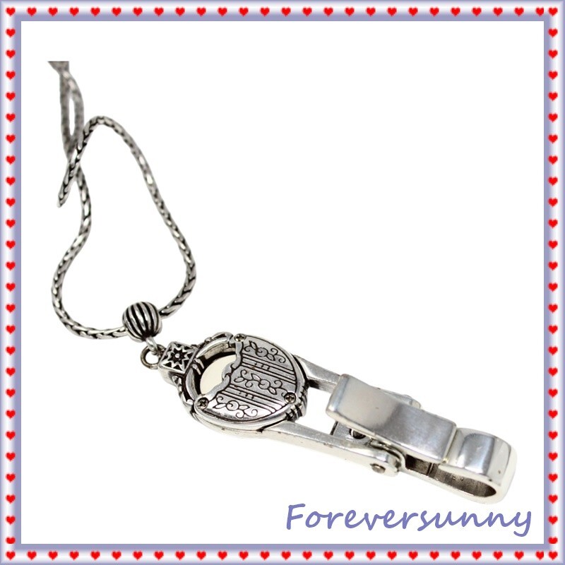 Brighton Memory Lane Add Photo Badge Holder Long Pendant Necklace