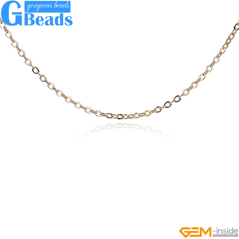 39.3inch Brass 14K Gold Filled Women Cable Chains for Necklace Jewelry Making