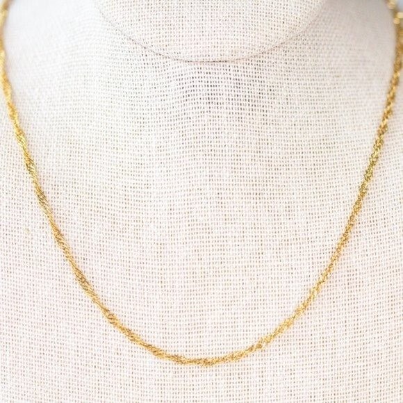 Gold Chain Necklace Everyday Necklace Waterproof Gold Chain Sparkle Chain