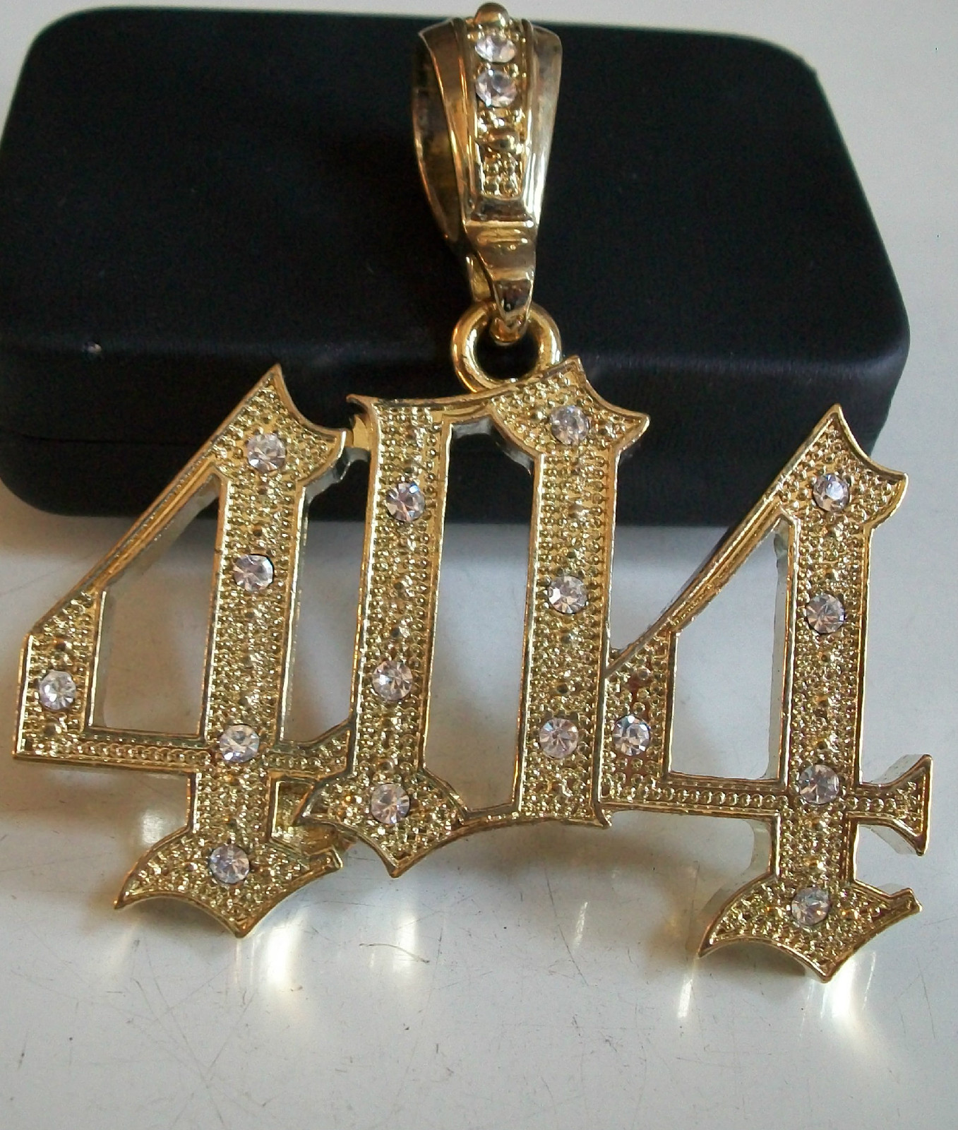 Men’s Fashion Dressy Hip Hop Gold Finish 404 Pendant Charm