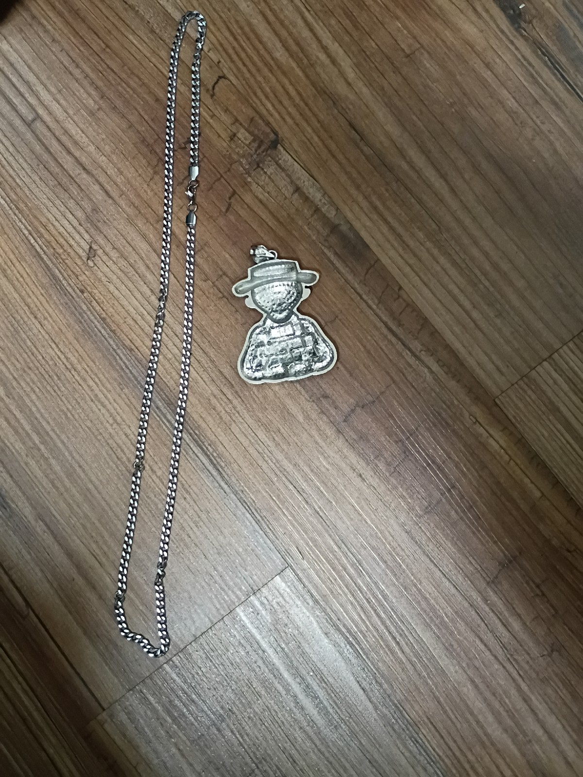 Iced Out Hamburglar Pendant Necklace Retro McDonalds Character Hip Hop Bling