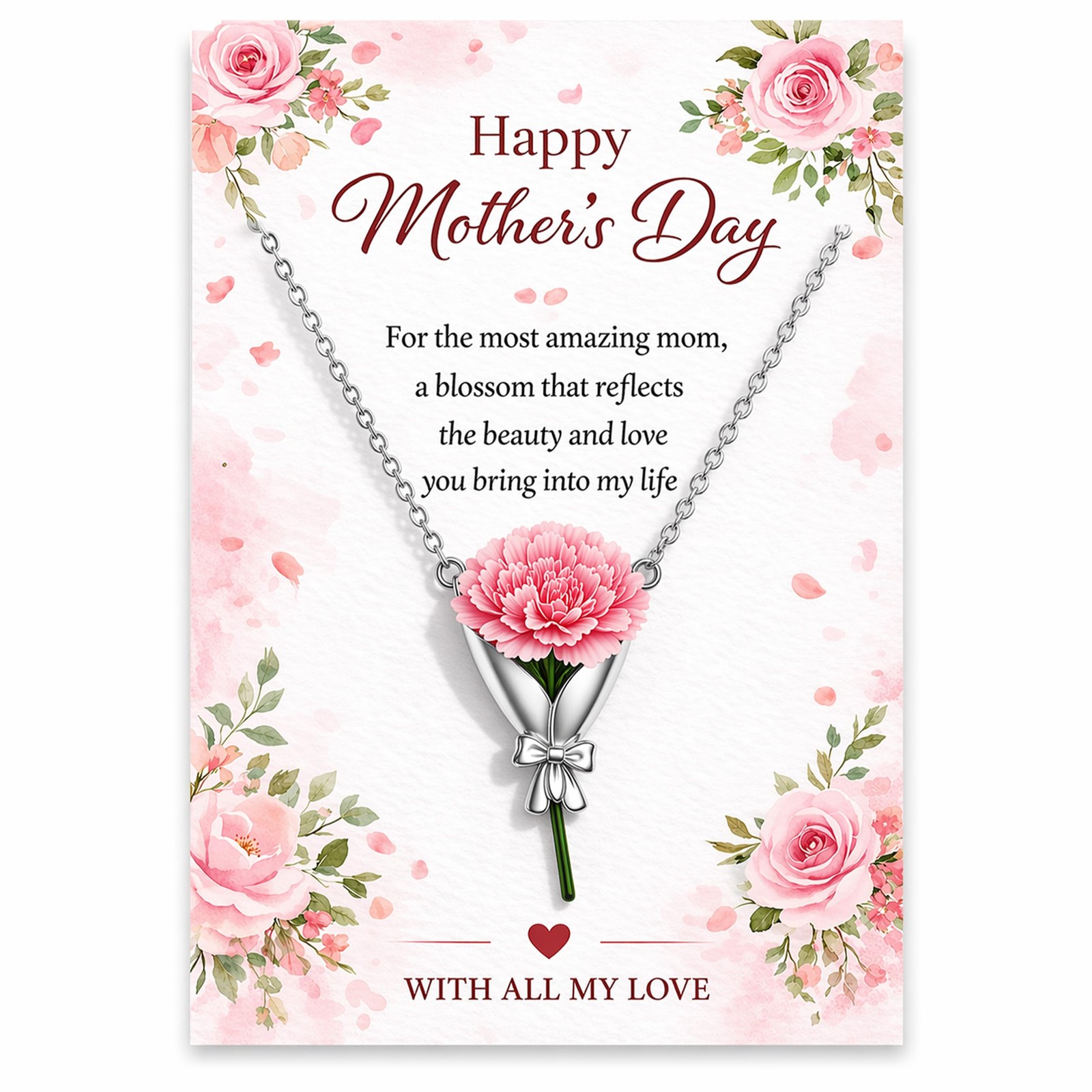 Flower Holder Necklace for Women Flower Vase Pendant Floral Keepsake Jewelry …