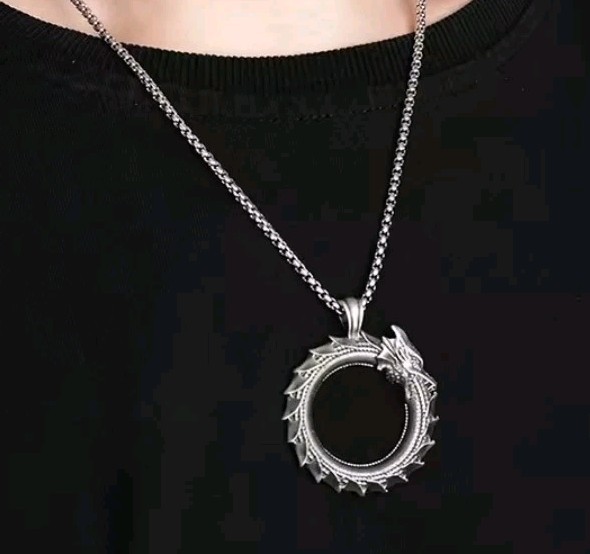Men’s Dragon Pendant Chain Necklace Punk Fashion Jewelry 103