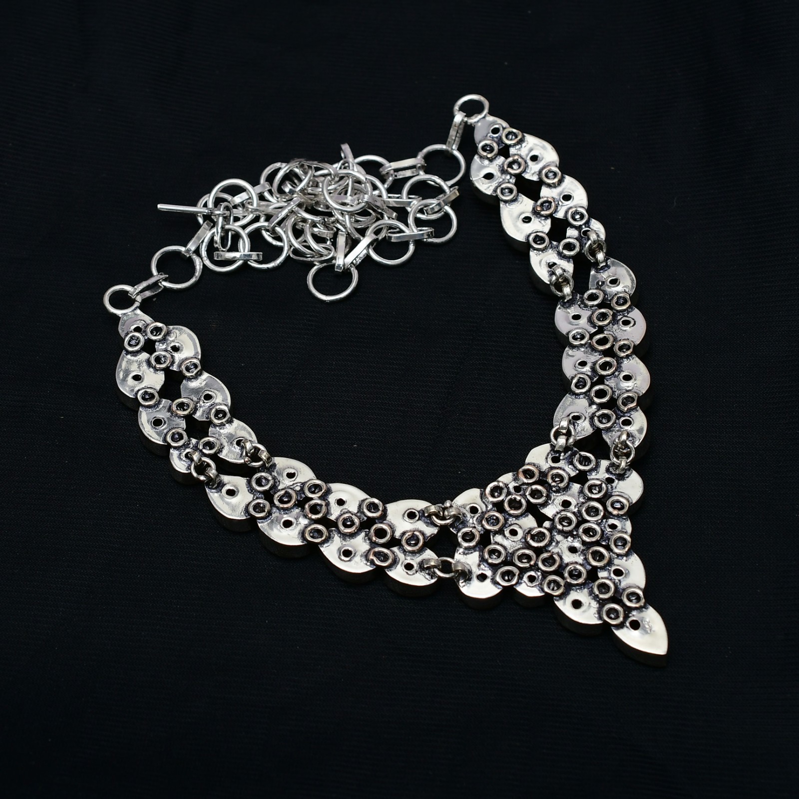 Amethyst Gemstone 925 Sterling Silver Handmade Jewelry Necklace -16-18″