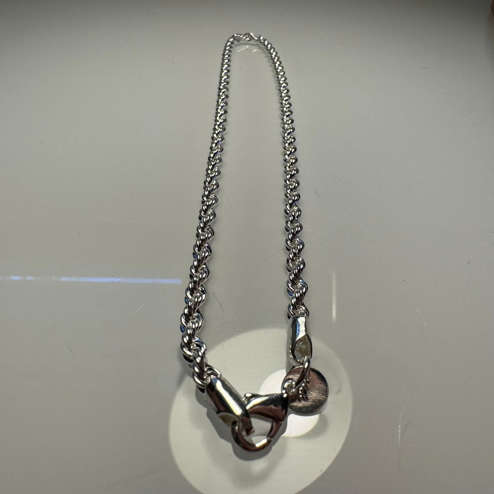 925 Sterling Silver Italian Rope Chain Necklace Twisted Link Men Women New