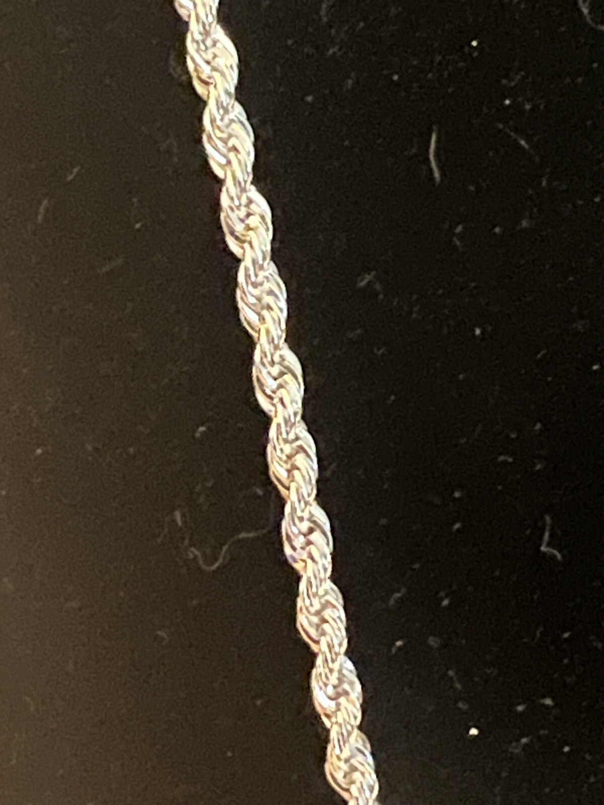 NEW 24 INCH STERLING SILVER PLATED 2 MM ROPE CHAIN NECKLACE NEW