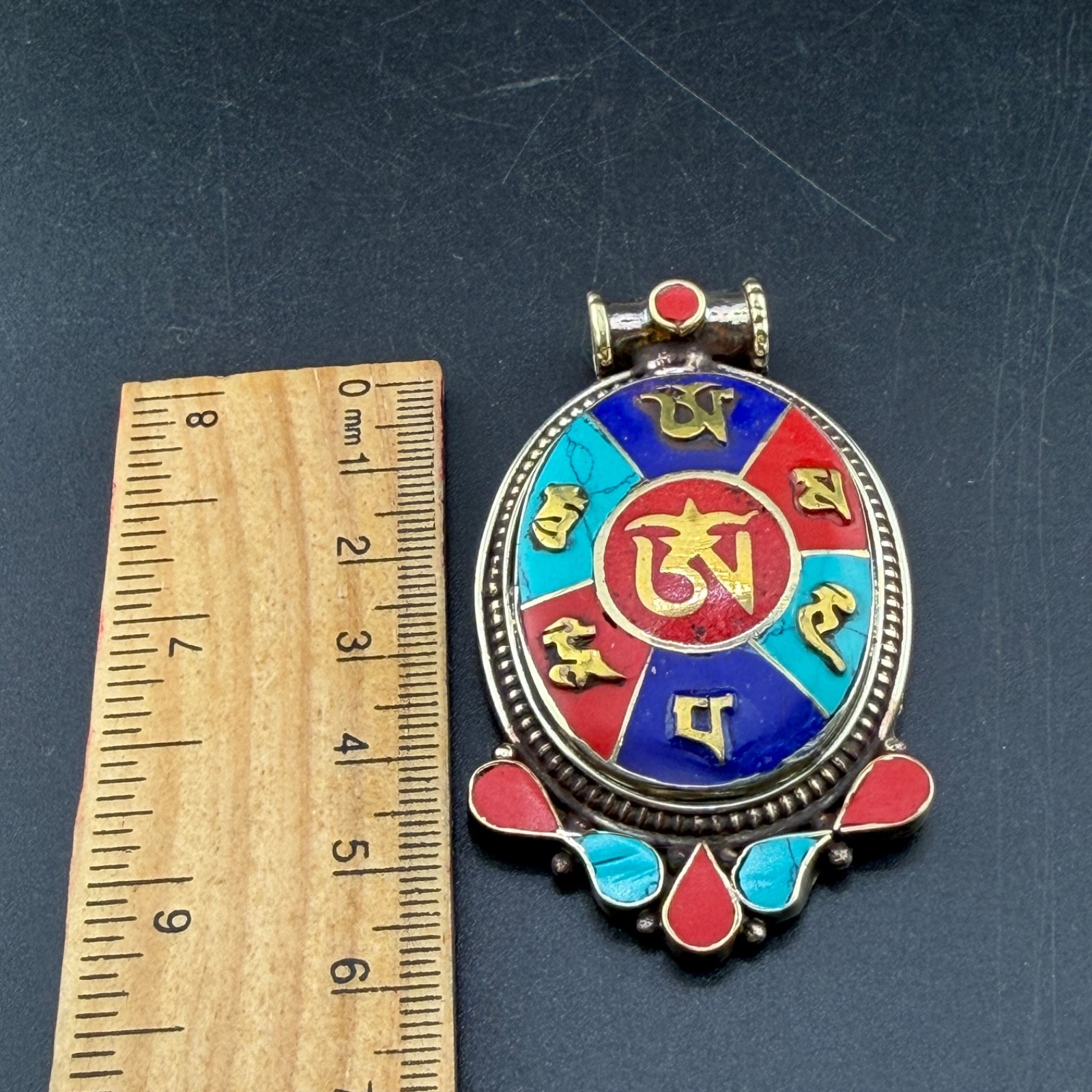 Tibetan handmade beautifully crafted multicolor pendant