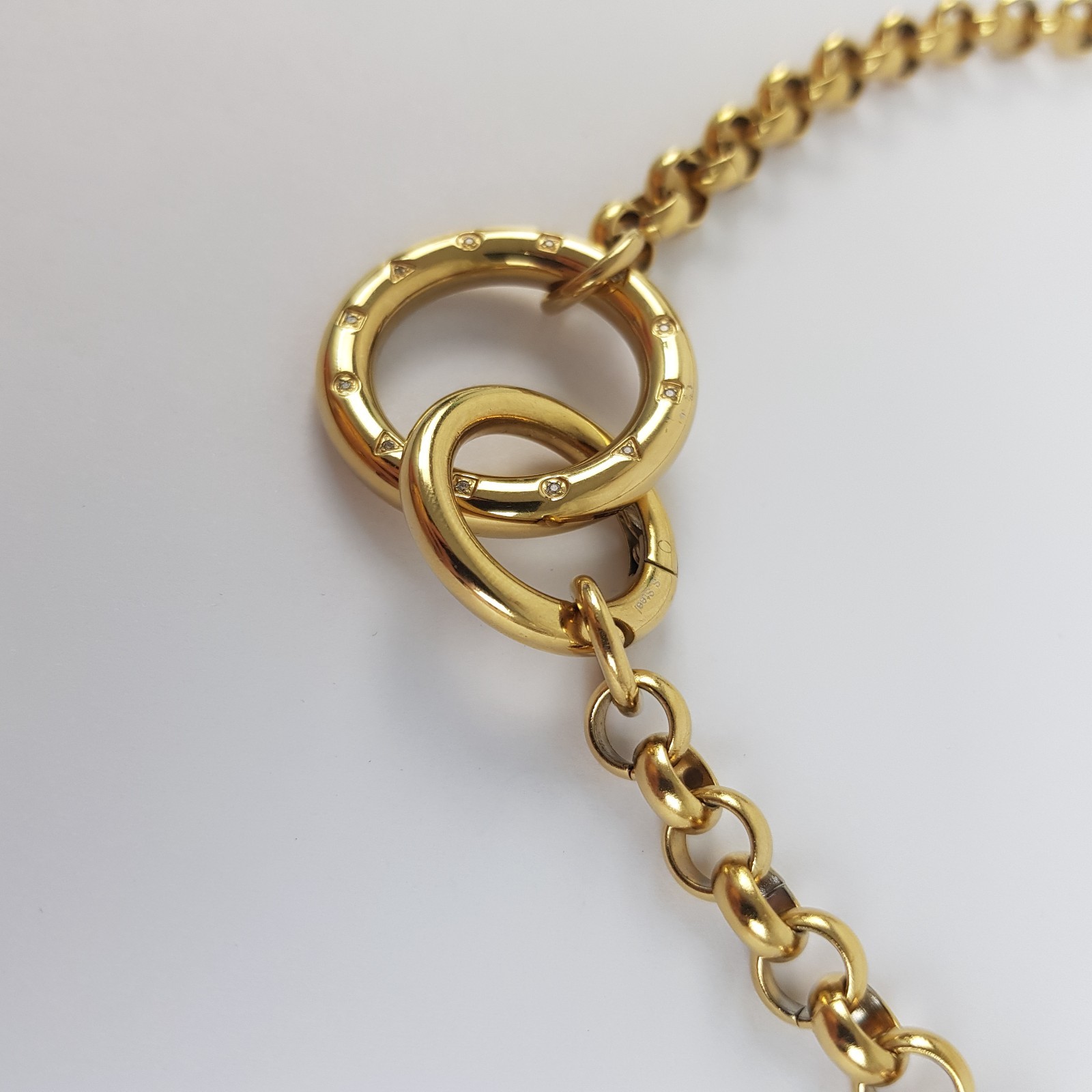 Nomination Infinito Yellow Gold PVD Stainless Steel Necklace with CZ 46cm