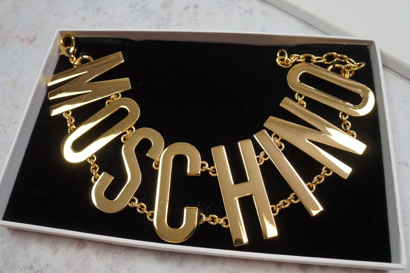 H&M Moschino H&Moschino Collaboration Necklace Choker Gold