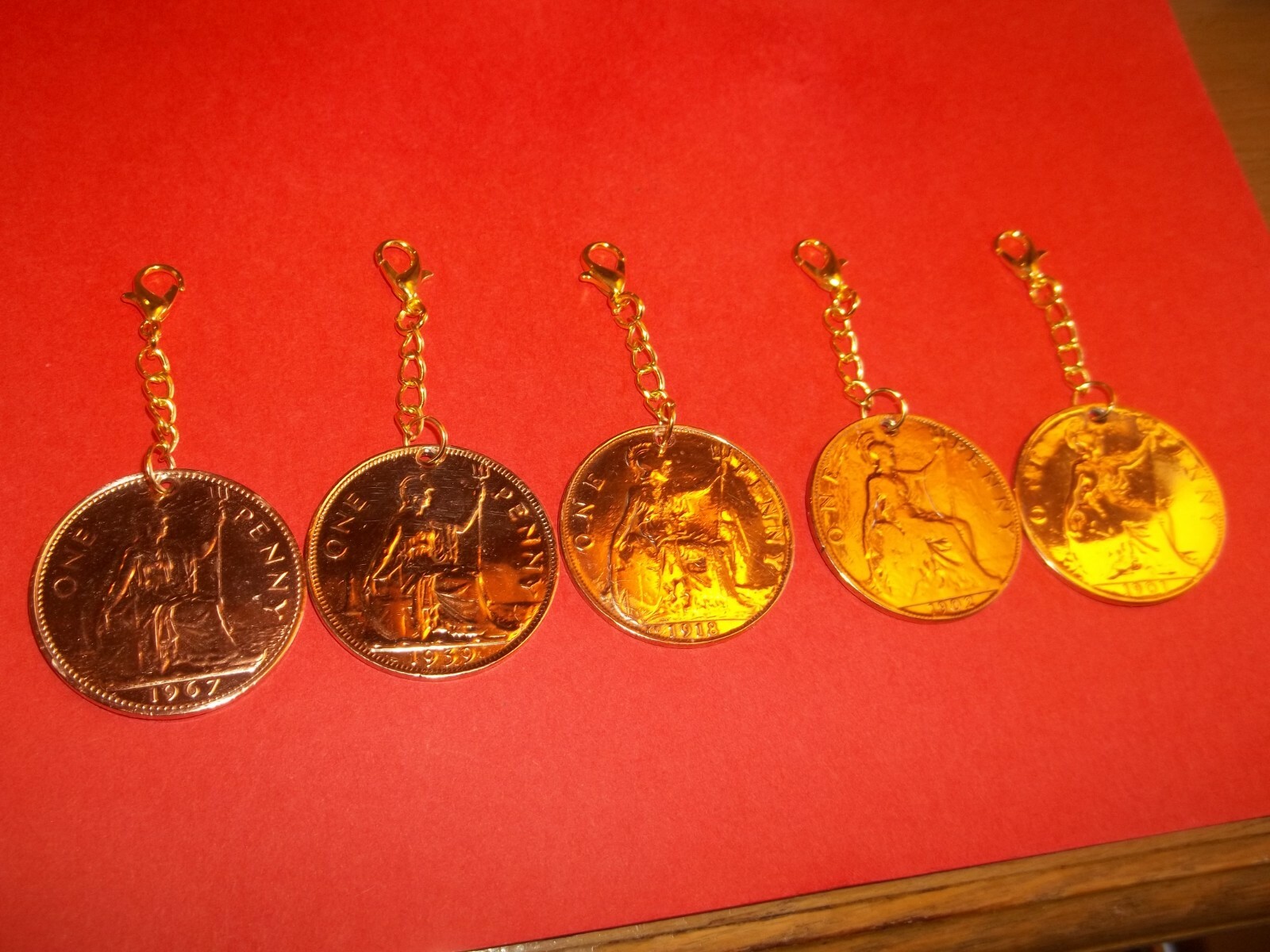 PENNY COIN – BRITANNIA – HIGHLY POLISHED PENDANT / CHARM – 1896 to 1967