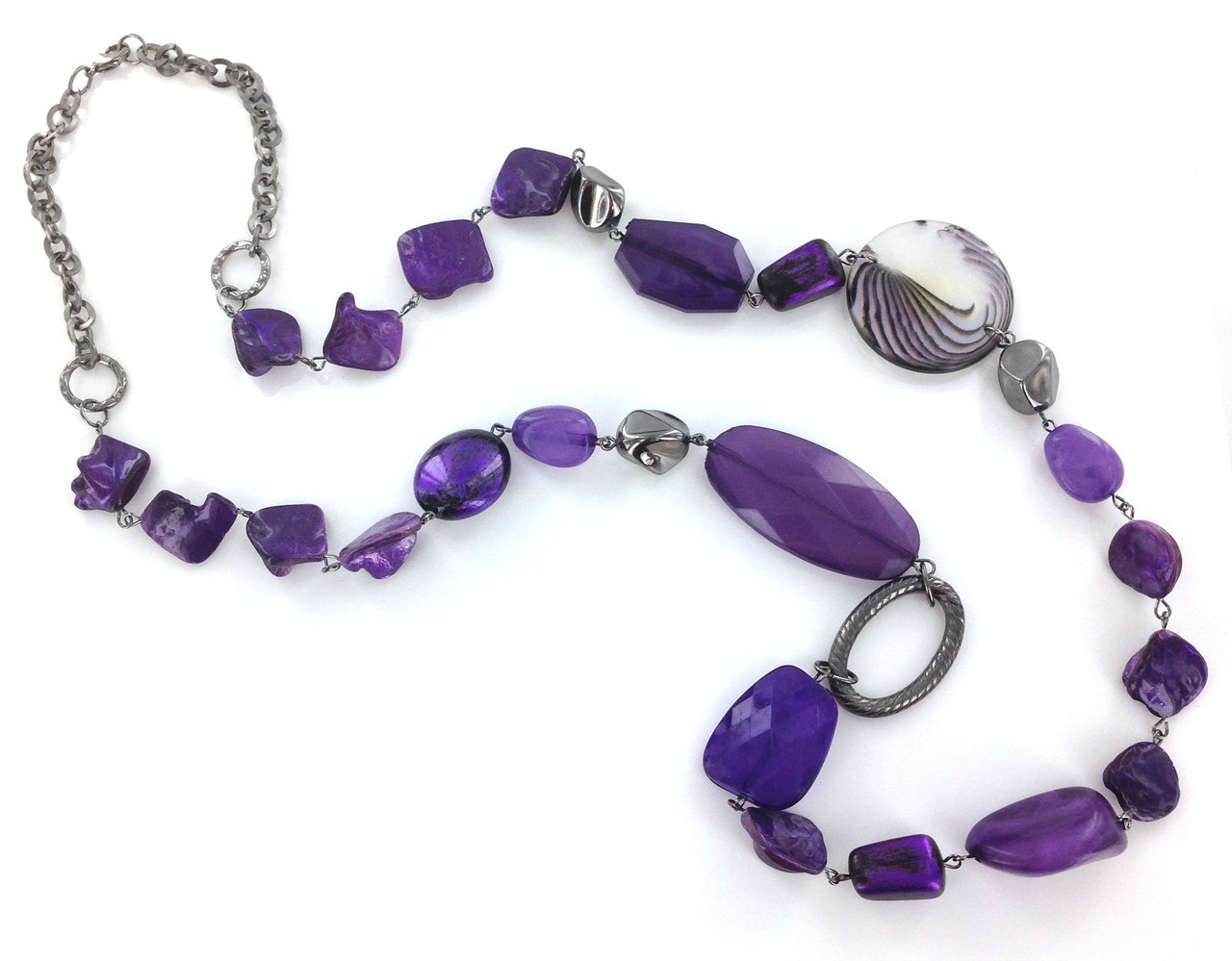 A.N.A Long Beaded Necklace