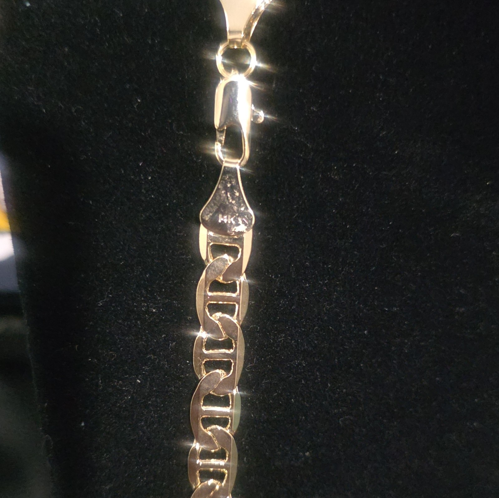 14k Gold Filled Chain Necklace, Lobster Clasp, 7.7mm