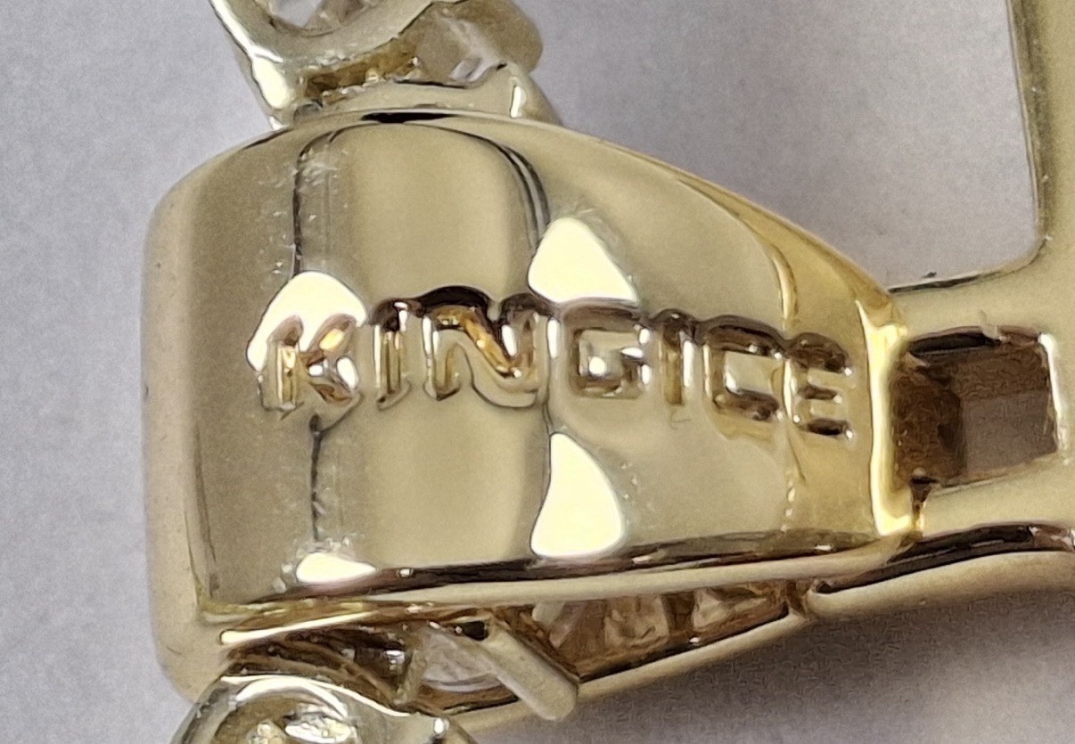 King Ice x 7-Eleven Gold Tone CZ Pendant Necklace Tennis Chain w/ Box Authentic