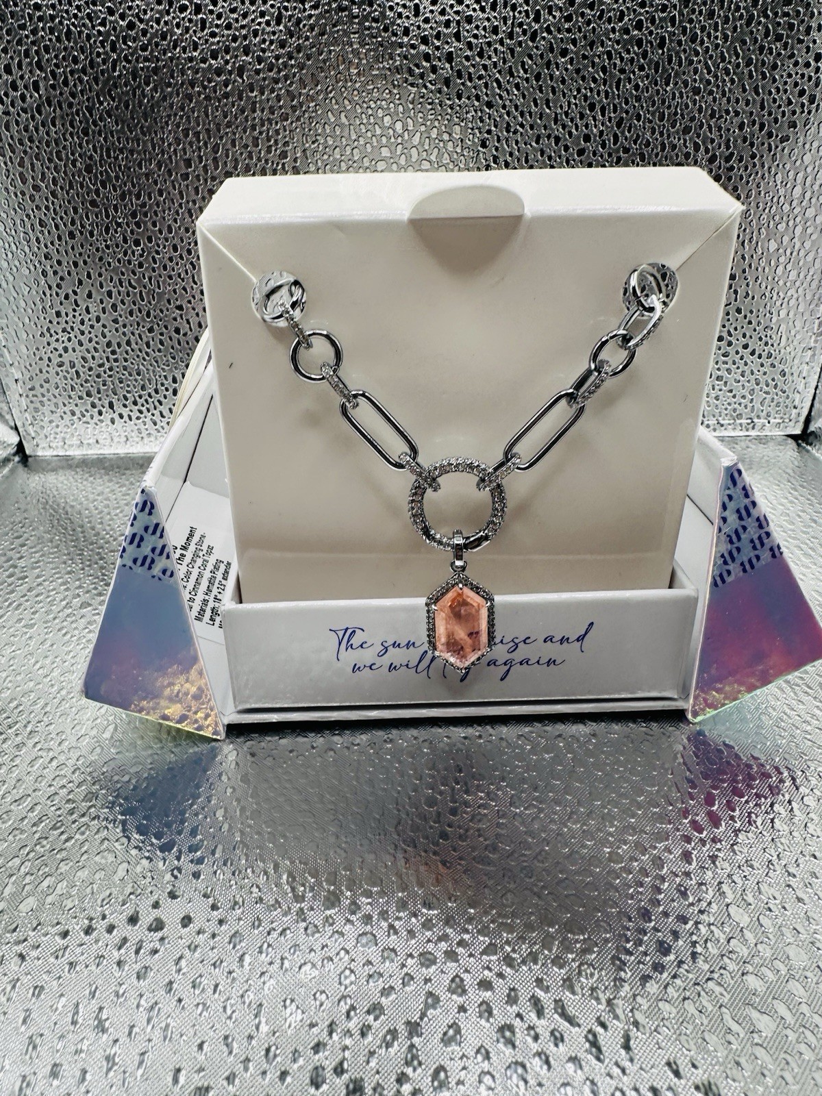Bomb Party 2025 Mental Health Awareness Necklace Seek Joy In The Moment NK66500