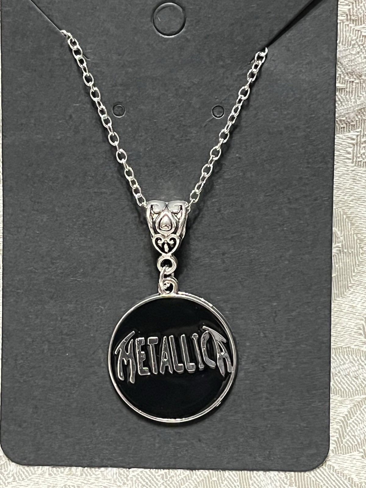 Rock Band METALLICA Charm Pendant Silver Necklace Fashion Festival Jewelry