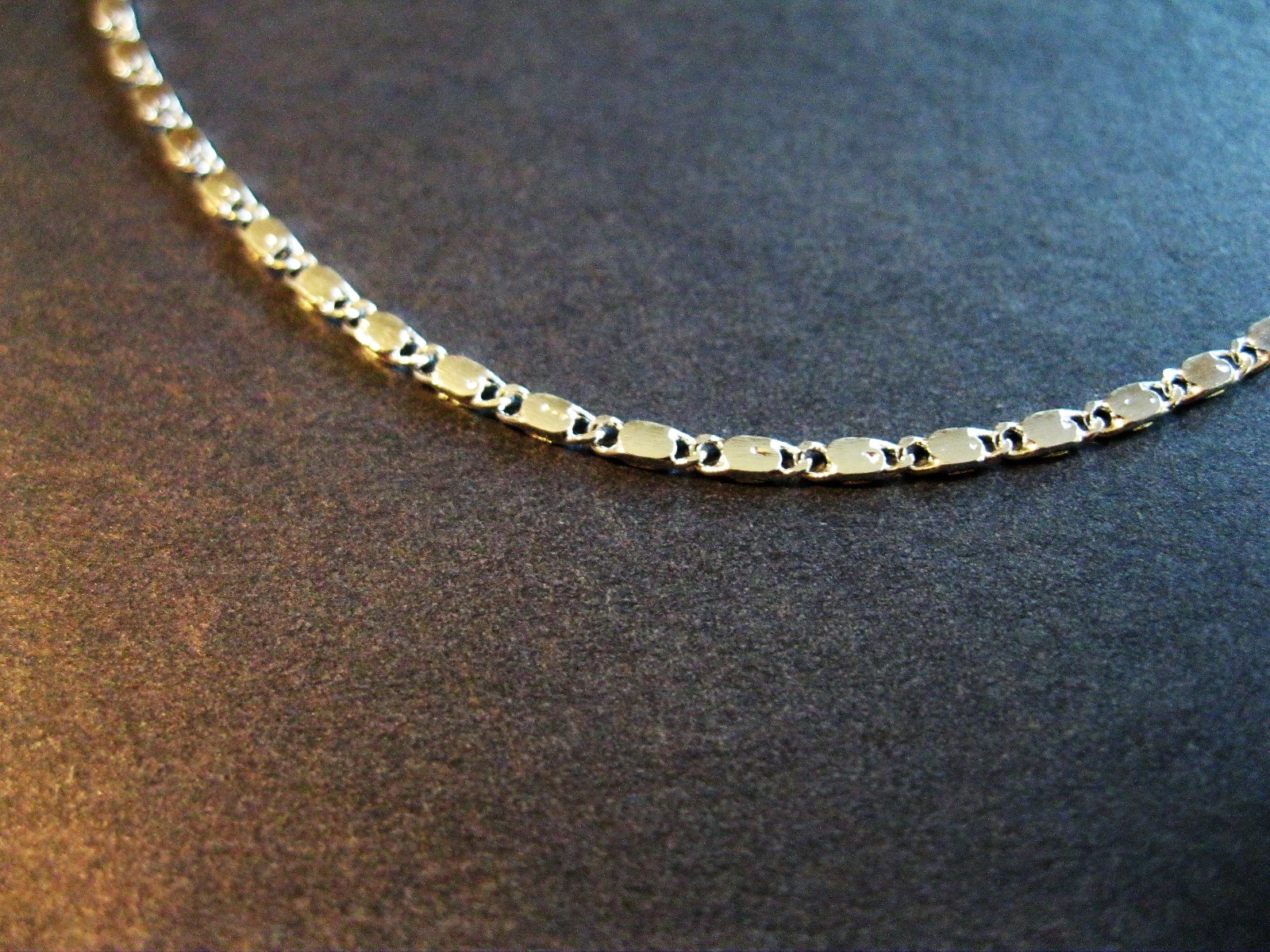 2MM 925 Sterling Silver Fancy Flat Chain Necklace 26″