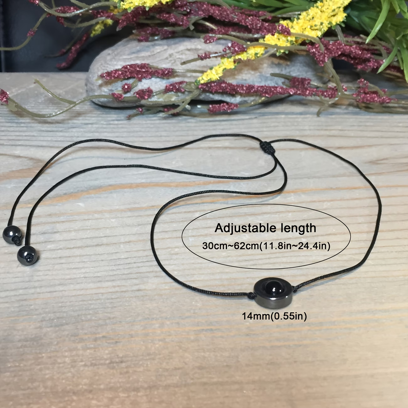 Black Obsidian Hematite Empath Protection Minimalist Crystal Pendant Necklace