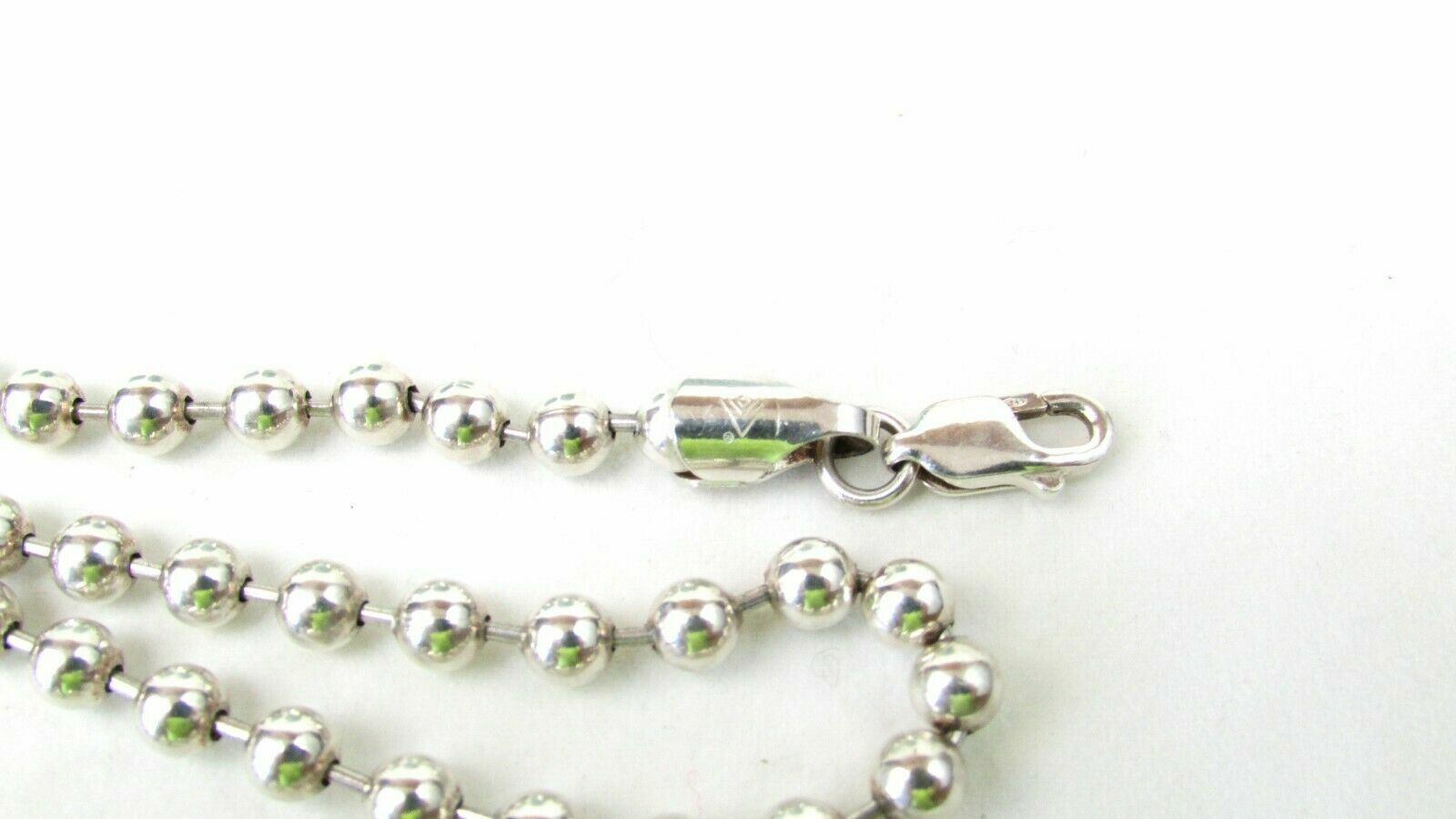 SILPADA Sterling Silver 5mm bead ball 16 inch Dog Tag Chain necklace N0048