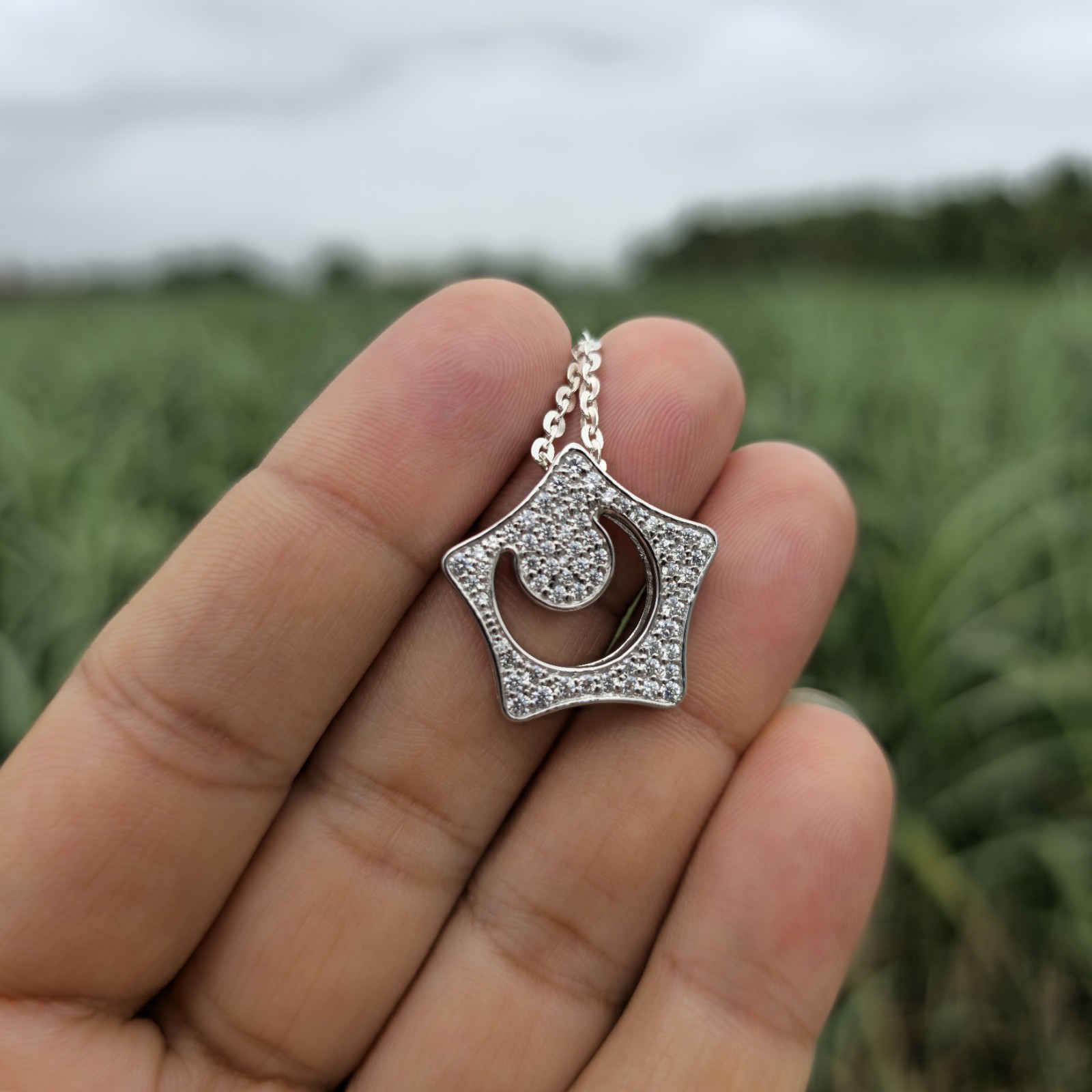 Boys Over Flowers Geum Jan Di’s Star and Moon Necklace & Celestial CZ Pendant