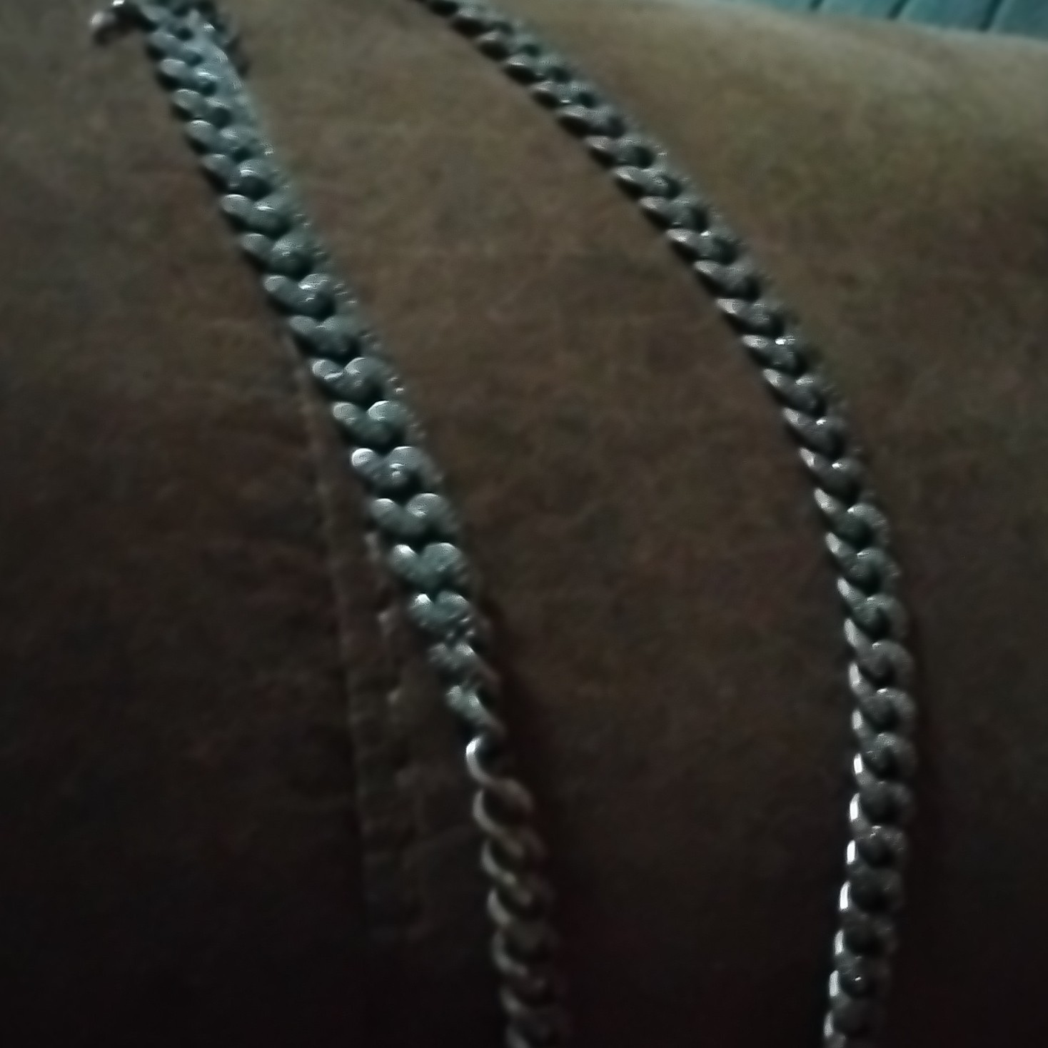 Silver Tone Metal Curb Link Chain Necklace – Chain Style, No Stone, 0 Gemstones