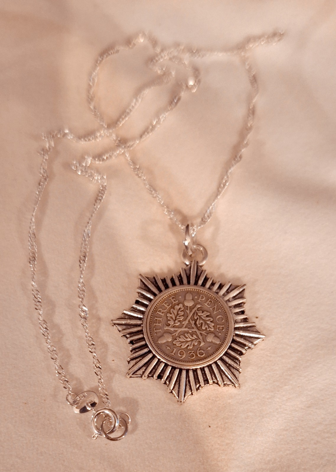 3 Pence Coin Pendant
