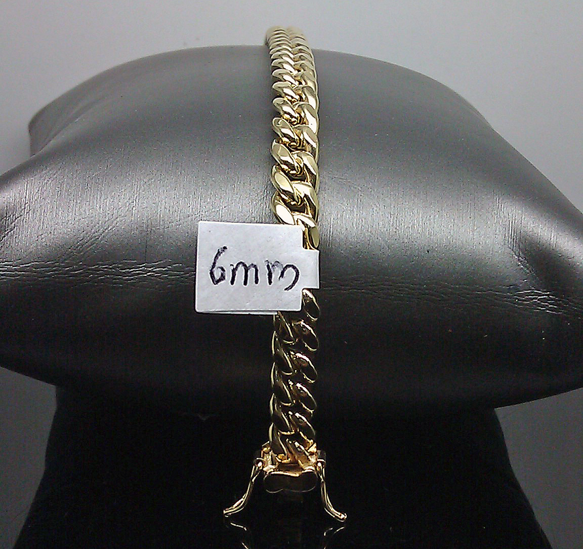 REAL 10k Yellow Gold Miami Cuban Chain Bracelet 7.5 Inch Men Women Gift Genuine