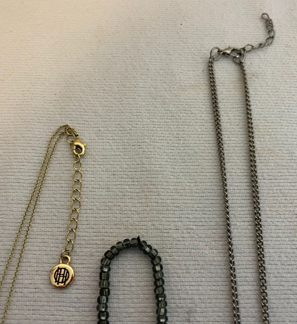 Lot of 6 Womens Necklaces Jewelry Pendants Chain Key Margarita Glass