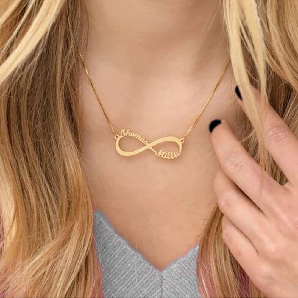 Personalized Infinity Name Necklace Custom Handmade Necklace for You Lover,Women