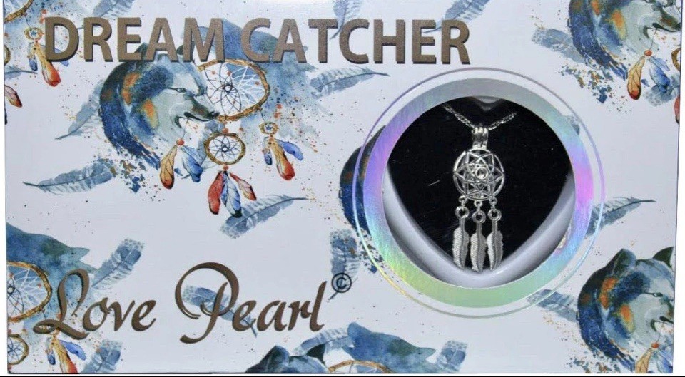 Dream Catcher Love Wish Pearl Kit Chain Necklace Kit Pendant Cultured Pearl