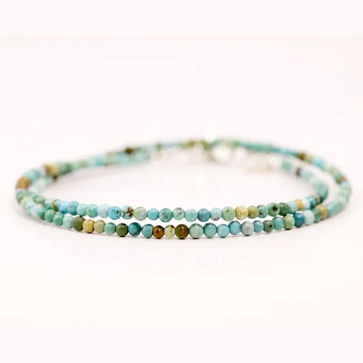 A++ Turquoise Gemstone Beads Dainty Choker Necklace Minimalist Crystal Necklace