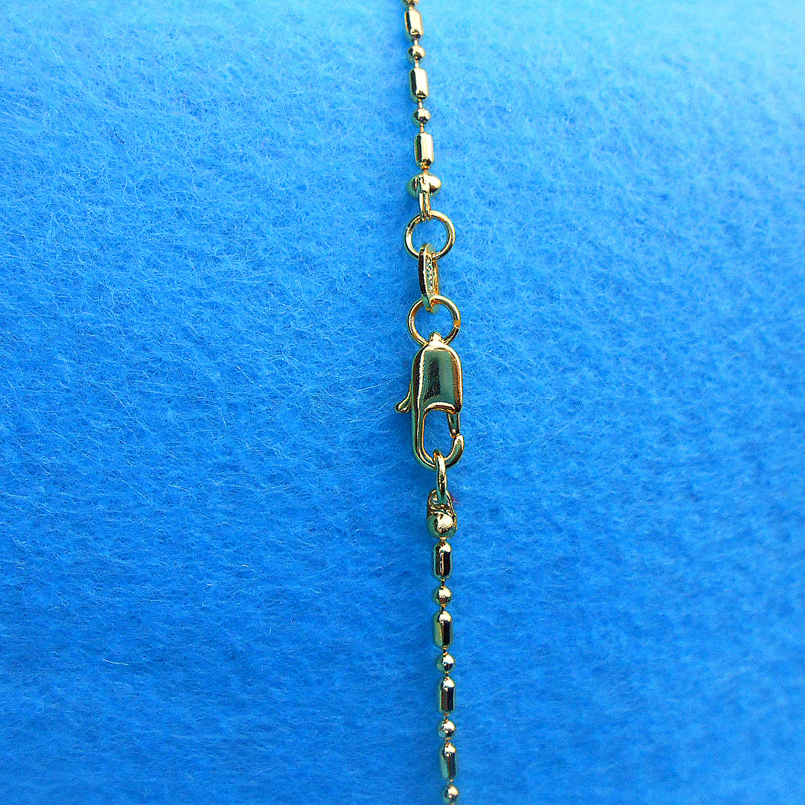 1PCS 16-30Inches Wholesale Jewelry 18K GOLD FILLED Column Ball Chains Necklaces