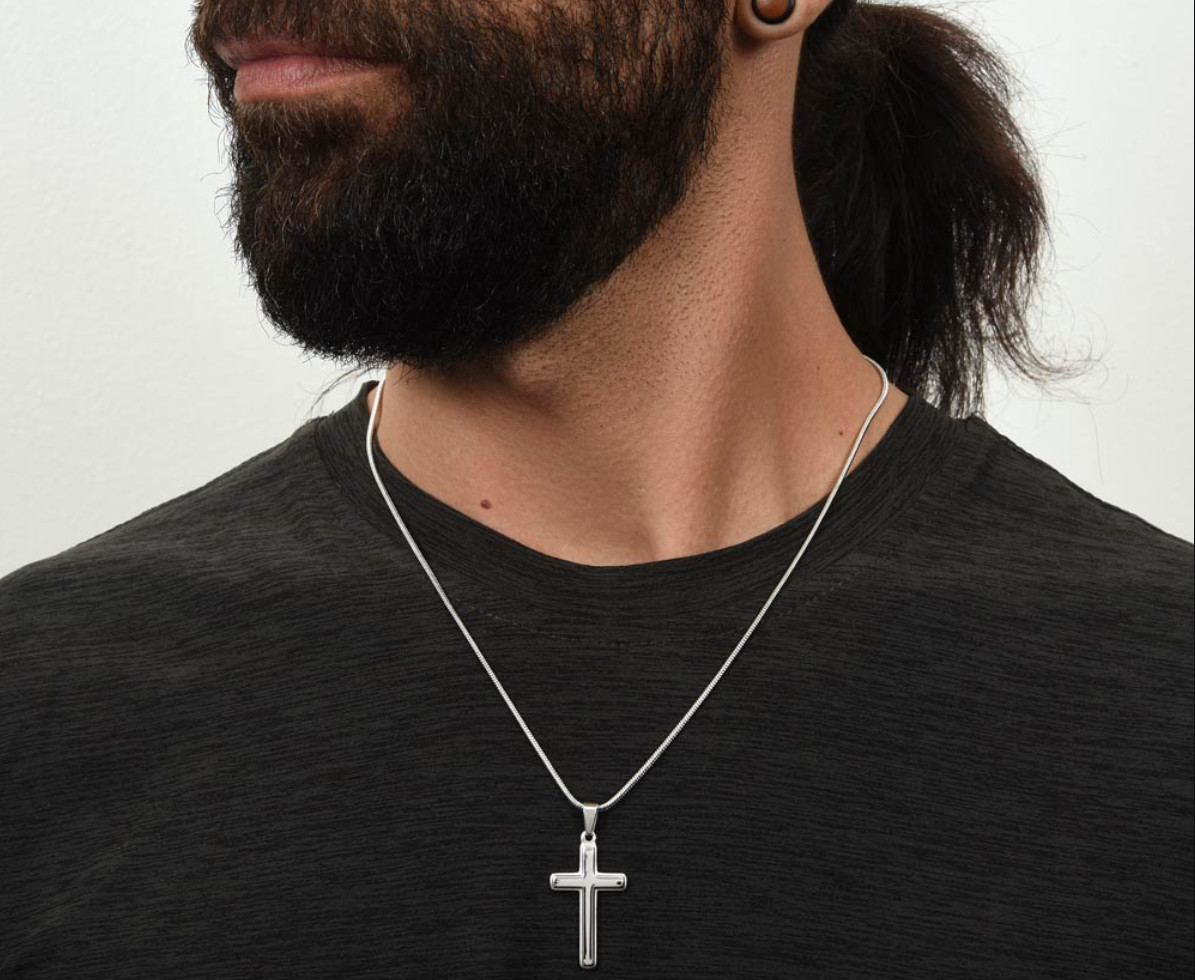 Adult Baptism Gift Cross Necklace Religious Necklace Jewelry Teen Unisex NEW