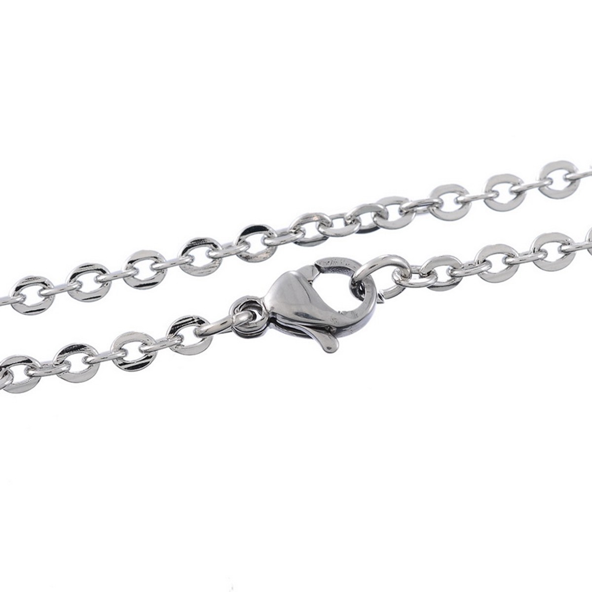 Stainless Steel 23 5/8 (60cm) Inch 2.5 mm link cable Chain Necklace