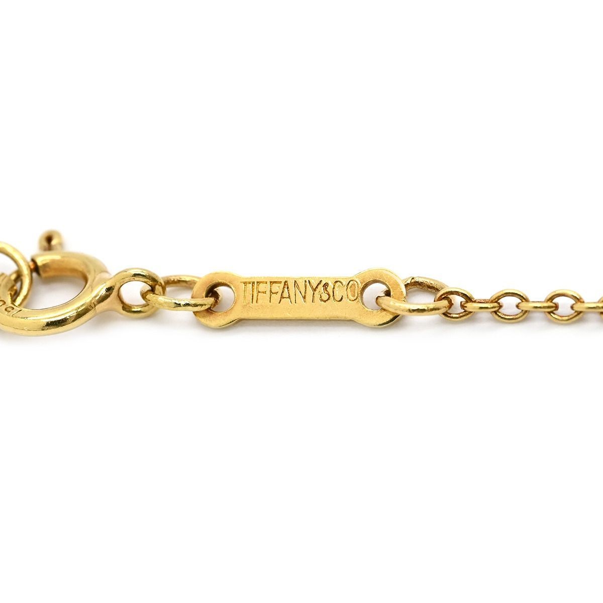 Tiffany & Co Necklace Open Heart Pendant Gold Tone ONE SIZE Used