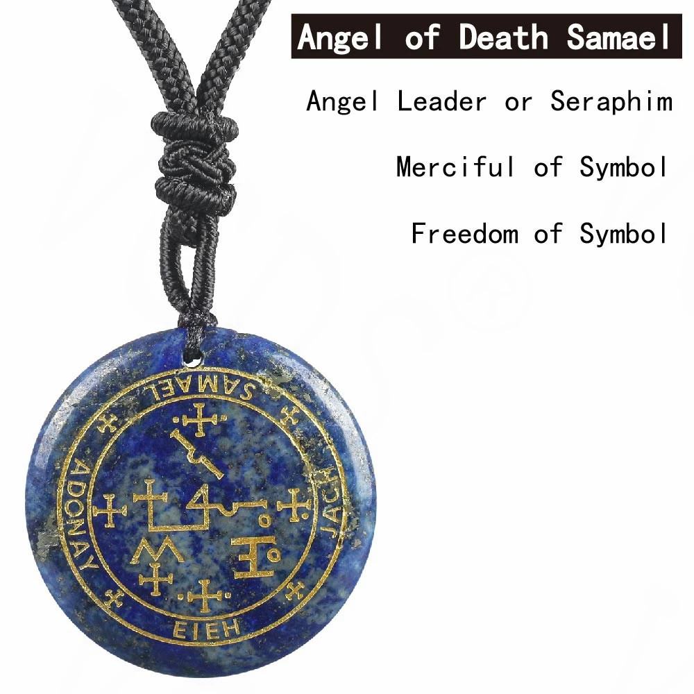 Solomon Seven Archangel Michael Gem Lapis Lazuli Gabriel Health Amulet Talisman