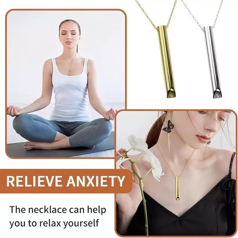 Breathing Necklace for Anxiety Relief Relieve Your Mental Fatigue Quit Smoking
