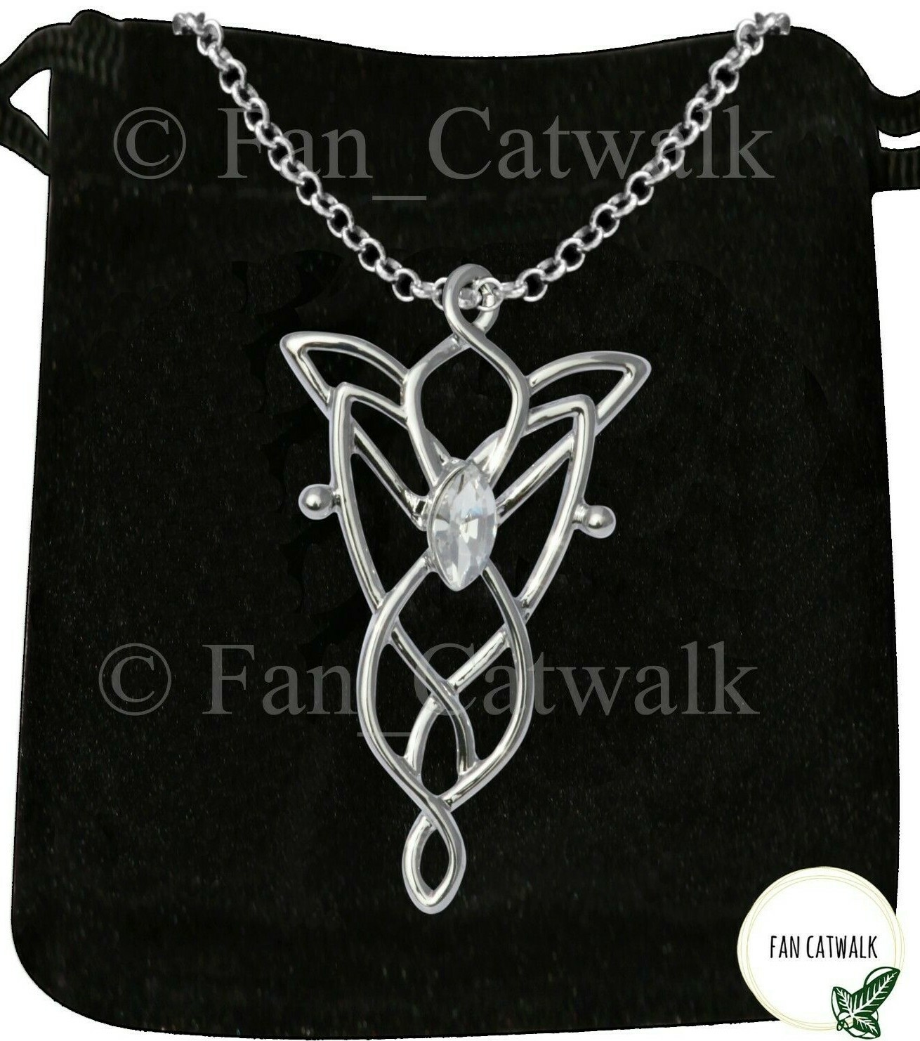 CELTIC EVENSTAR Necklace Pendant Hobbit LOTR Arwen ELVISH Lord of the Rings