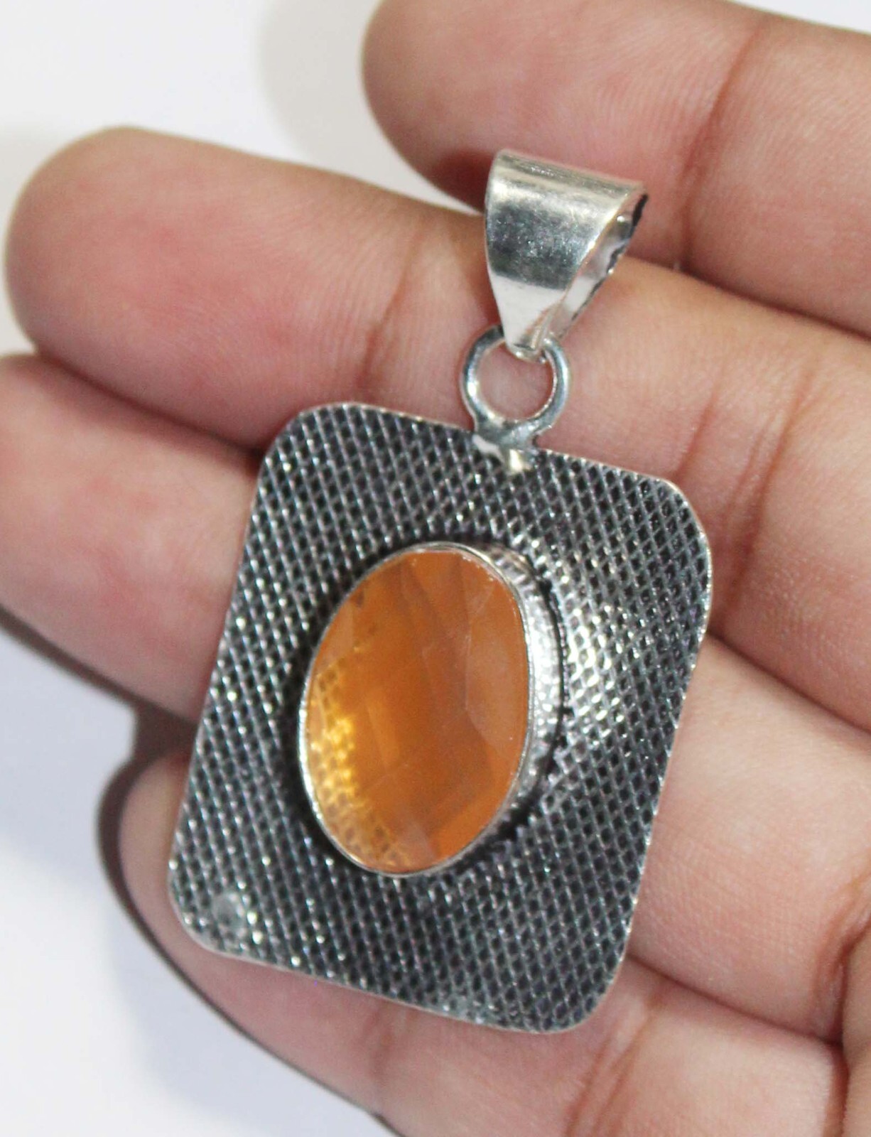 Hydro Onyx Oval Shape Gemstone Handmade Pendant Jewelry Pendant Size 1.5 inches
