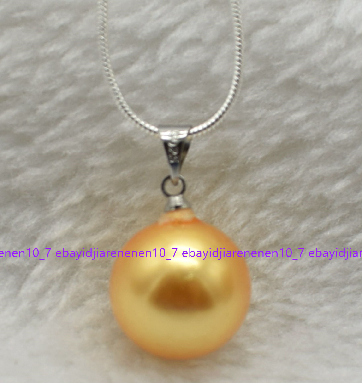 12/14/16mm Multicolor South Sea Shell Pearl Round Beads Pendant Necklace 17 in