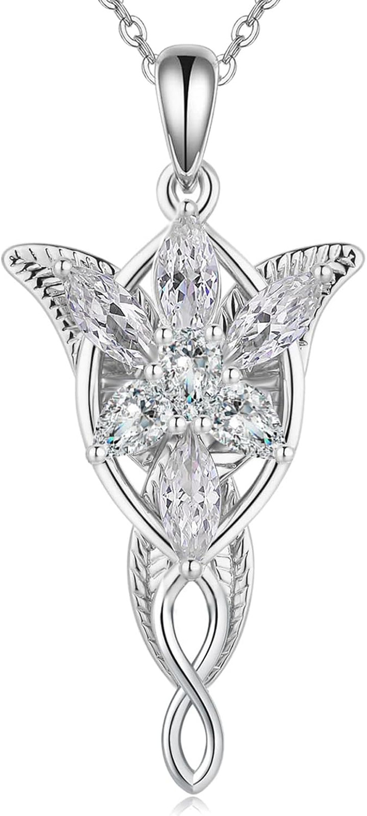 Arwen Evenstar Necklace for Women Wife 925 Sterling Silver Pendant Jewelry Gifts