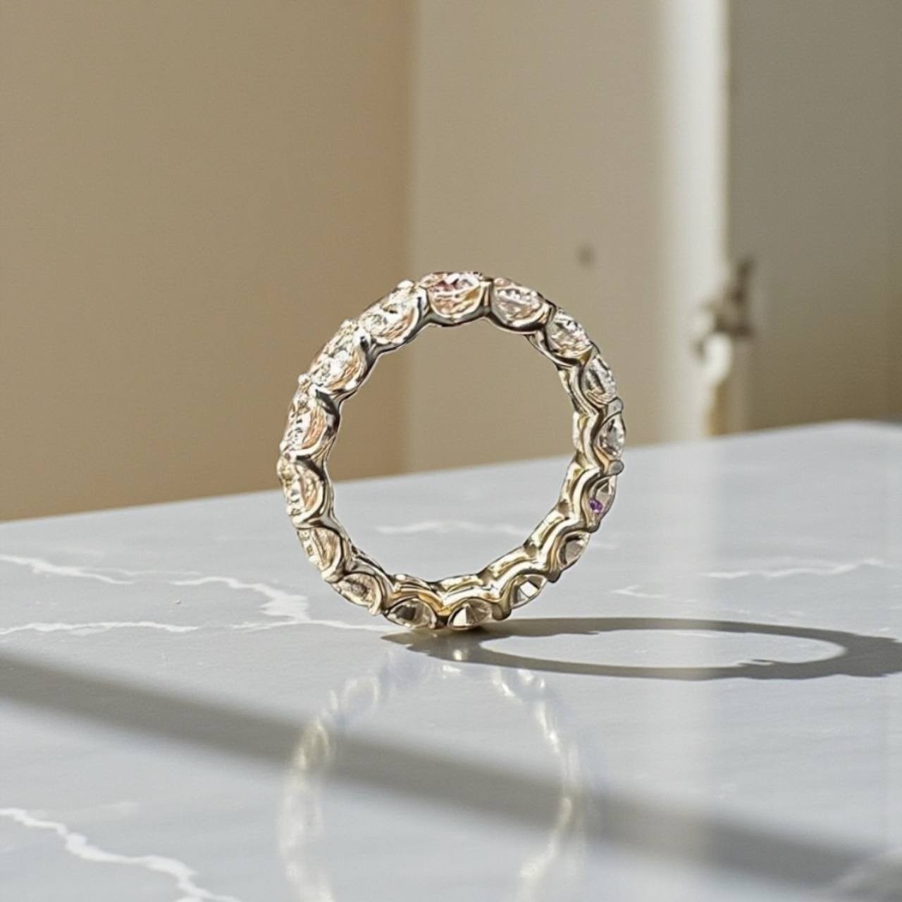 Sterling Silver 925 Infiniti Band With Cubic Zirconia Could Be With AnyGemstones