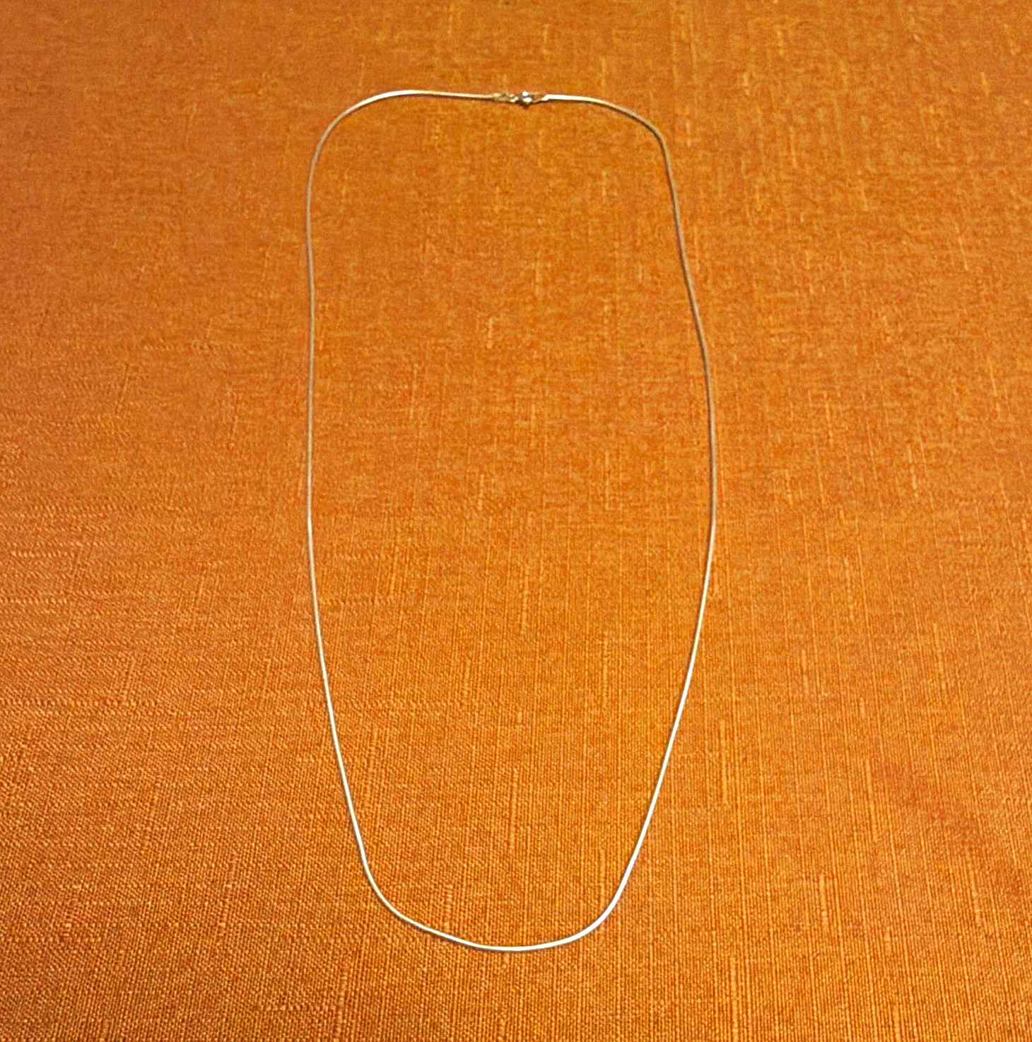 925 Italy Sterling Silver Snake Chain Necklace, Spring Ring Clasp, No Stone