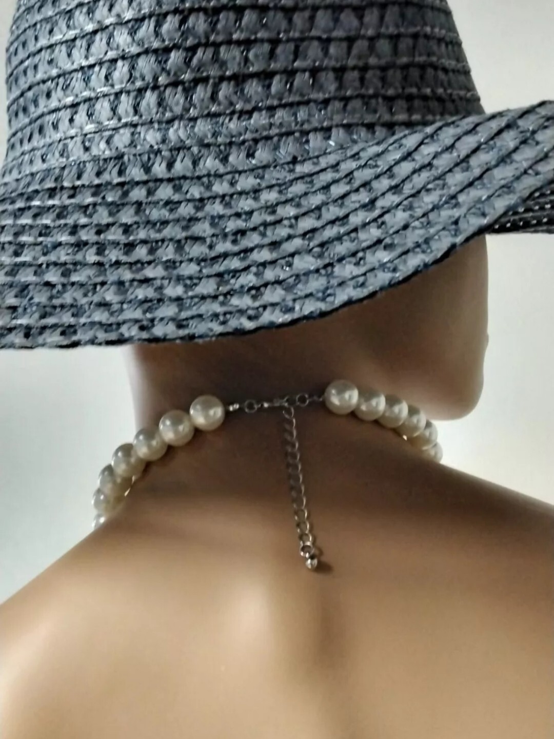 New Cream White Imitation Faux Chunky Pearl Choker Necklace Minimalistic Elegant