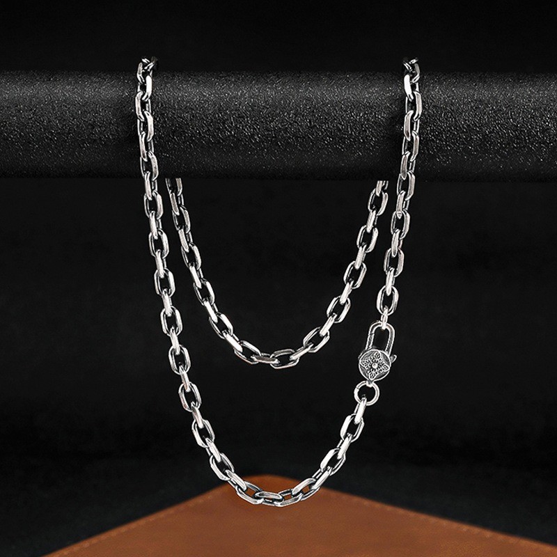 Artisan Cable Link Chainx Heavyweight Men & Women Necklace S925 Sterling Silver